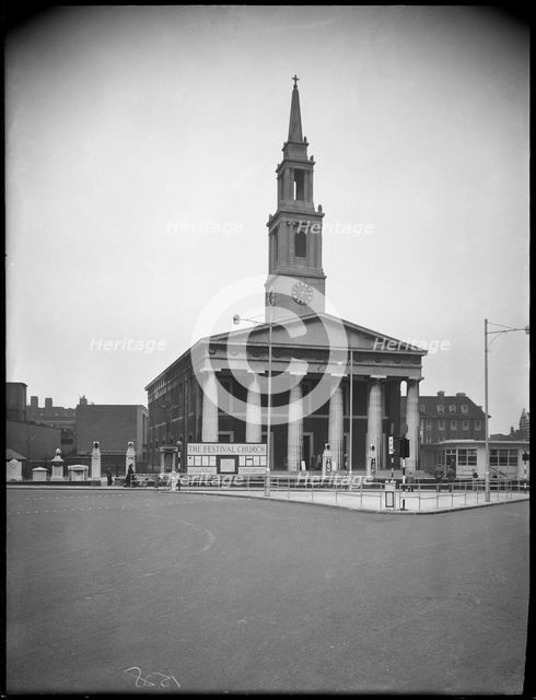 St John's Church, Waterloo Road, Lambeth, London, 1951. Creator: Campbell's Press Studios Limited.