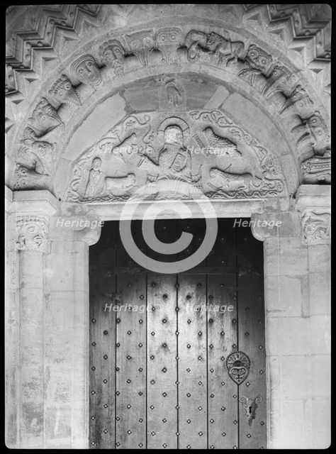 St John's Church, Elkstone, Cotswold, Gloucestershire, 1920-1940. Creator: Marjory L Wight.