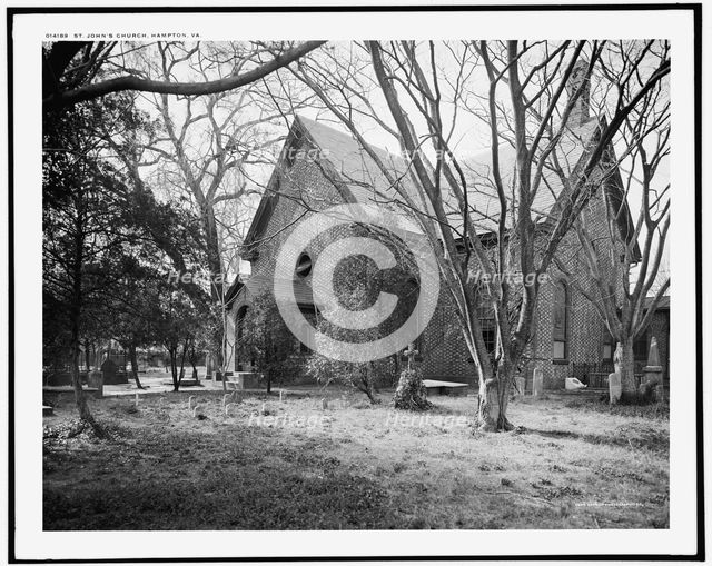 St. John's Church, Hampton, Va., c1902. Creator: William H. Jackson.