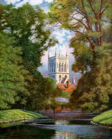 St John's College Chapel Cambridge, 1924-1926. Artist: FC Varley