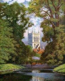 St John's College Chapel Cambridge, 1924-1926. Artist: FC Varley