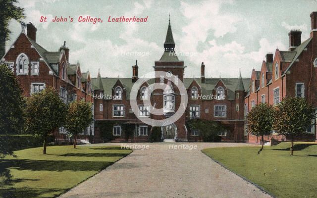 St John's College, Leatherhead, Surrey, 20th century. Artist: Unknown