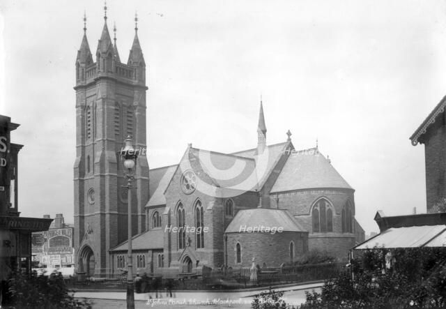 St John's Church, Blackpool, Lancashire, 1890-1910. Artist: Unknown
