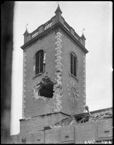 St John's Church, High Street, Deritend, Birmingham, West Midlands, 1941. Creator: George Bernard Mason