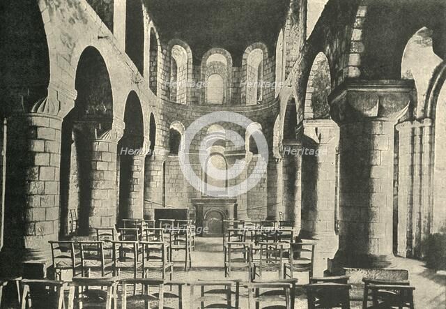 'St. John's Chapel, Tower of London, Norman Architecture', 1908. Artist: Unknown.