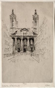 St. Johns, Westminster, 1895. Creator: Joseph Pennell (American, 1857-1926)