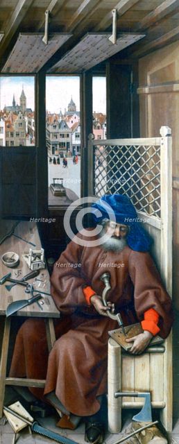 'St Joseph', c1425. Artist: Robert Campin