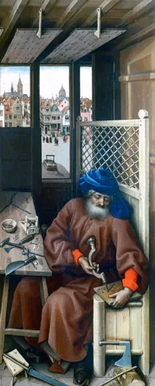 St Joseph c1425. Artist: Robert Campin