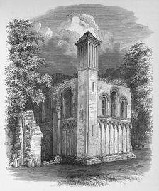 St. Joseph's Chapel, from North-West Glastonbury Abbey, c1880, (1897). Artist: Alexander Francis Lydon