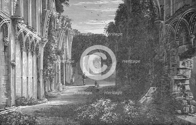 'St. Joseph's Chapel, Interior, Looking East', Glastonbury Abbey, c1880, (1897). Artist: Alexander Francis Lydon.