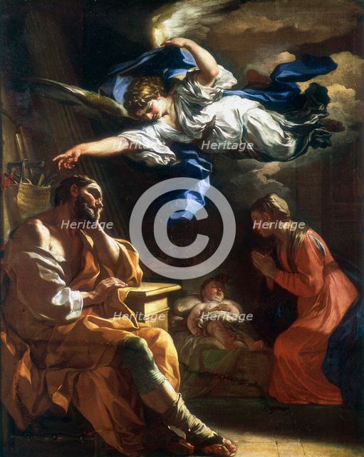'St Joseph's Dream', c1677-1747. Artist: Francesco Solimena