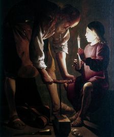 St Joseph the Carpenter c1640. Artist: Georges de la Tour