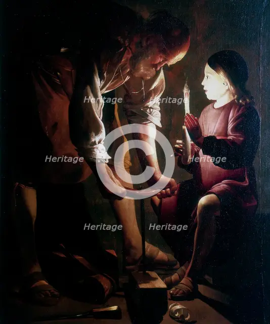'St Joseph the Carpenter', c1640. Artist: Georges de la Tour