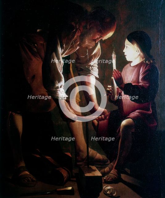 'St Joseph the Carpenter', c1640. Artist: Georges de la Tour