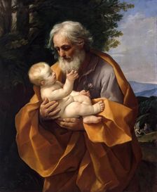 St Joseph with Infant Christ in his Arms, 1620. Creator: Guido Reni