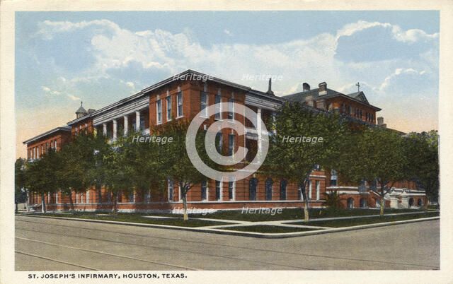 St Joseph's Infirmary, Houston, Texas, USA, 1918. Artist: Unknown