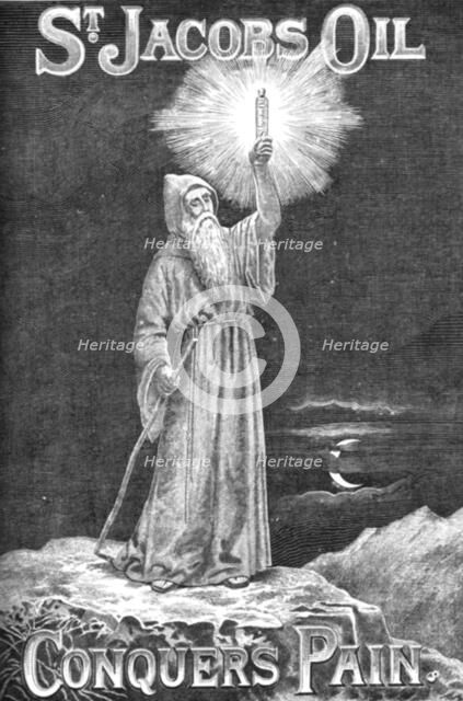 ''St. Jacobs Oil, Conquers Pain', 1888. Creator: Unknown.