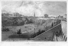 St James Cemetery, Liverpool, looking north, 19th century.Artist: Thomas Mann Baynes