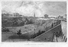St James Cemetery, Liverpool, looking north, 19th century.Artist: Thomas Mann Baynes