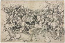 St. James and the Saracens, 15th Century. Creator: Martin Schongauer (German, c.1450-1491), attributed to