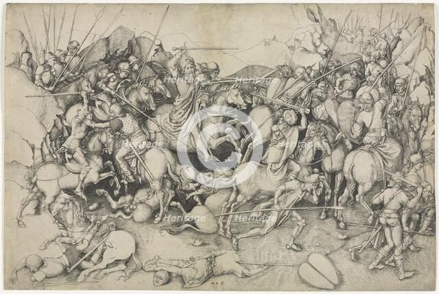 St. James and the Saracens, 15th Century. Creator: Martin Schongauer (German, c.1450-1491), attributed to.
