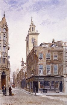 St James Garlickhythe, Upper Thames Street, London, 1882. Artist: John Crowther