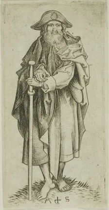St. James Major, from Apostles, n.d. Creator: Martin Schongauer