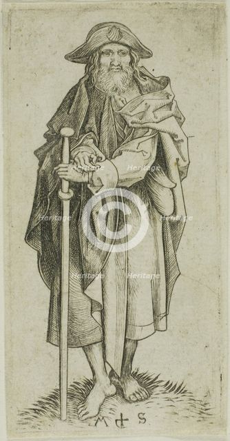 St. James Major, from Apostles, n.d. Creator: Martin Schongauer.