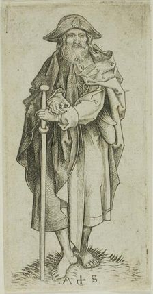 St. James Major, from Apostles, n.d. Creator: Martin Schongauer