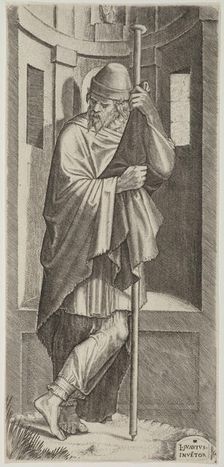 St James Major. Plate 6. From: Christ and the Apostles, 1545. Creator: Lambert Suavius