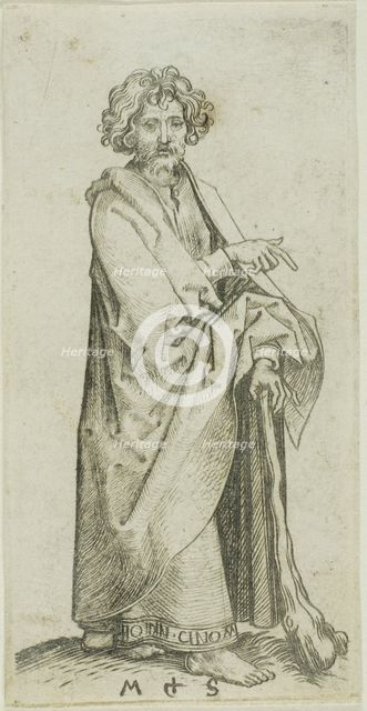 St James Minor, from Apostles, n.d. Creator: Martin Schongauer.