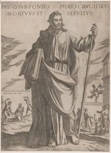 St. James Minor, from Christ, Mary and the Apostles ca. 1590-ca. 1610. Creator: Antonio Tempesta