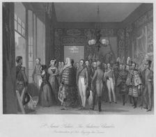 St. James Palace. The Audience Chamber c1841. Artist: Henry Melville