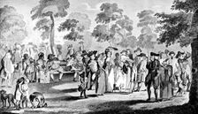 St James Park 1783.Artist: Henry William Bunbury