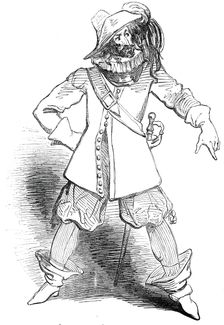 St. James's Theatre - The Amateurs - Capt. Bobadil, (Mr. Charles Dickens), 1845. Creator: Unknown