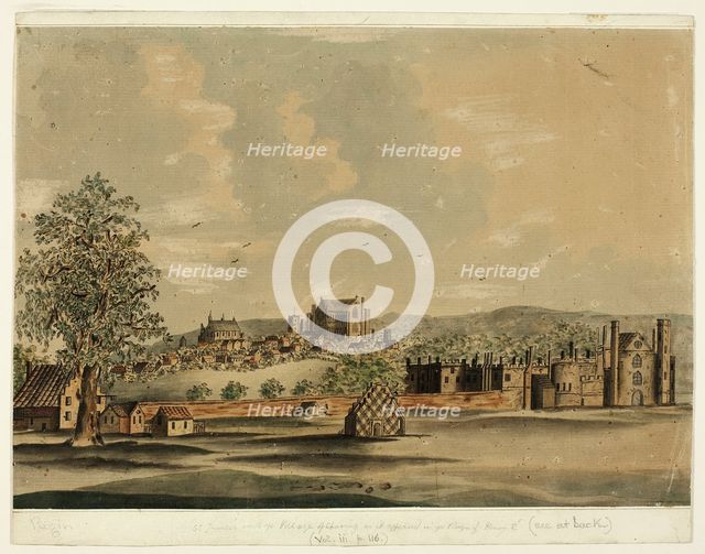 St. James's with the Village of Charing as It Appeared in ye Reign of Henry VIII, n.d. Creator: Augustus Charles Pugin.