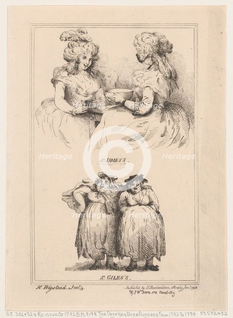 St James's and St Giles's, 1792., 1792. Creator: Thomas Rowlandson.