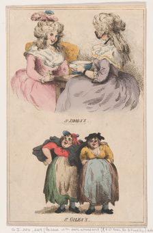 St. James's and St. Giles's, December 1, 1791., December 1, 1791. Creator: Thomas Rowlandson