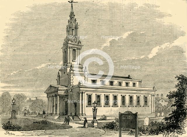 'St. James's Church, Bermondsey', (c1878). Creator: Unknown.