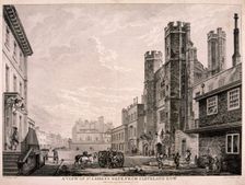 St James's Gate leading to St James's Palace, London, 1766 Artist: Edward Rooker