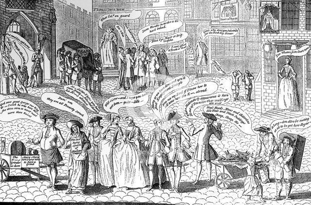 'St James's in October...', 1750. Artist: Unknown