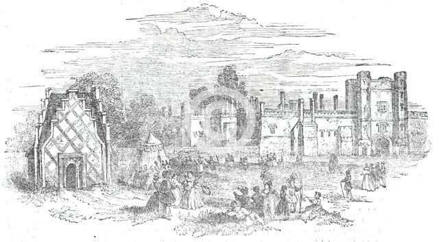St. James's Palace, from a painting by Hollar, 1844.  Creator: Unknown.