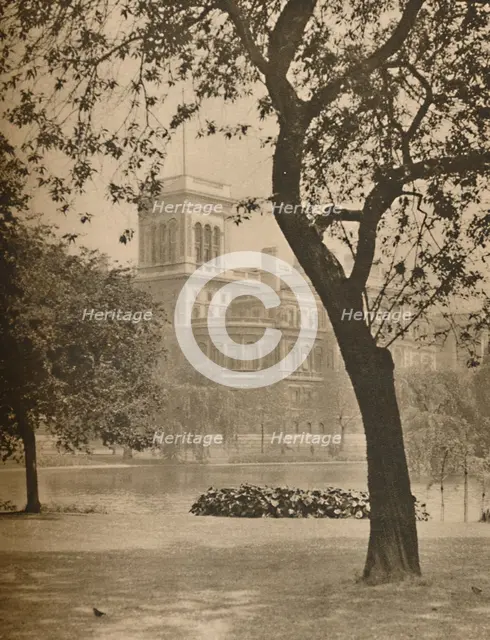 'St. James's Park and the Lake Looking Towards The Foreign Office', c1935. Creator: Donald McLeish.