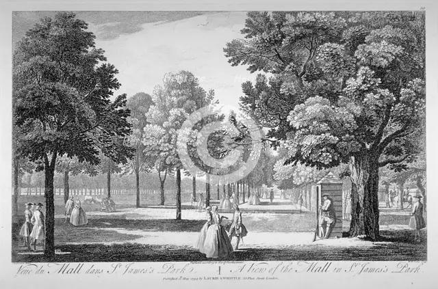 St James's Park, Westminster, London, 1745. Artist: William Henry Toms