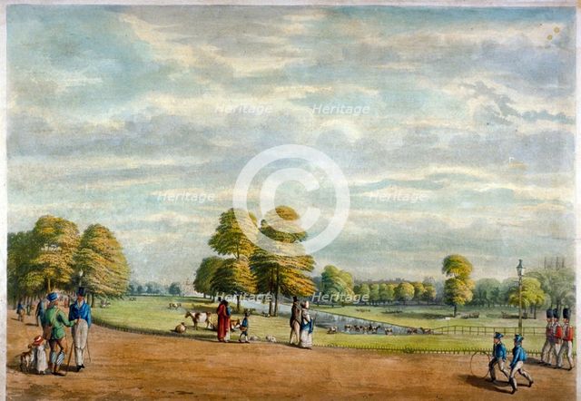 St James's Park, Westminster, London, 1826.                                     Artist: Anon
