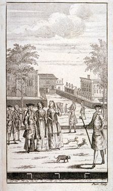 St James's Park, Westminster, London, c1735. Artist: Nathaniel Parr