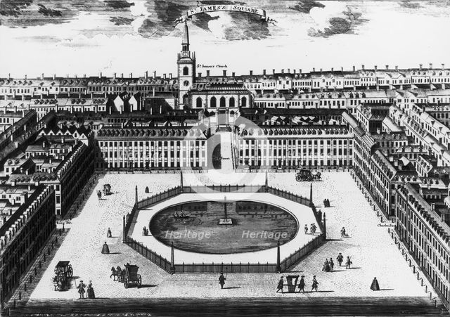 St James's Square, London, c1725. Creator: Sutton Nicholls.