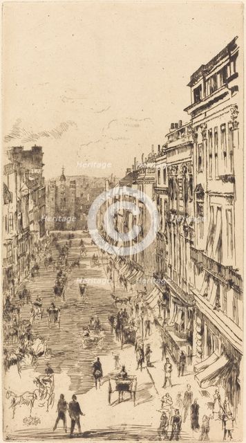 St James's Street, 1878. Creator: James Abbott McNeill Whistler.
