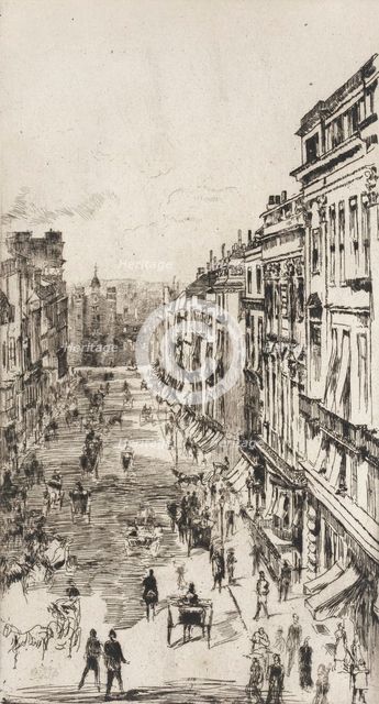 St. James's Street, 1878. Creator: James Abbott McNeill Whistler.