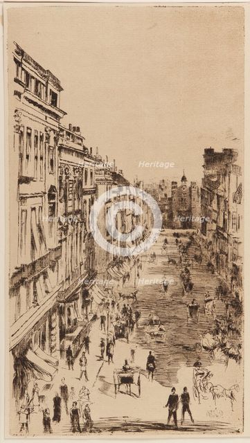 St. James's Street.., London, 1878. Creator: James Abbott McNeill Whistler.